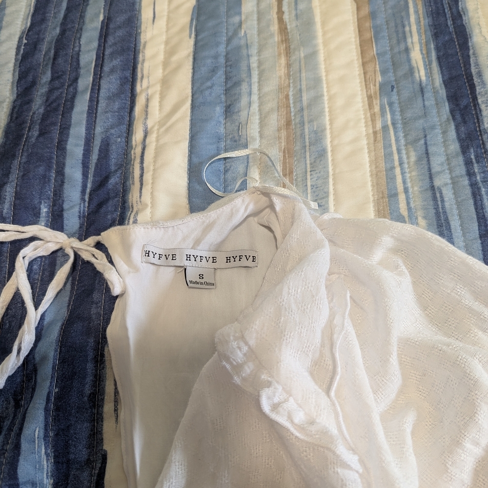 HYFVE White Ruffled Smocked Mini Dress - Picture 9 of 9